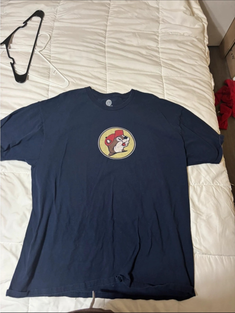 Men's Navy Short-Sleeve Graphic Tee with Mascot Emblem